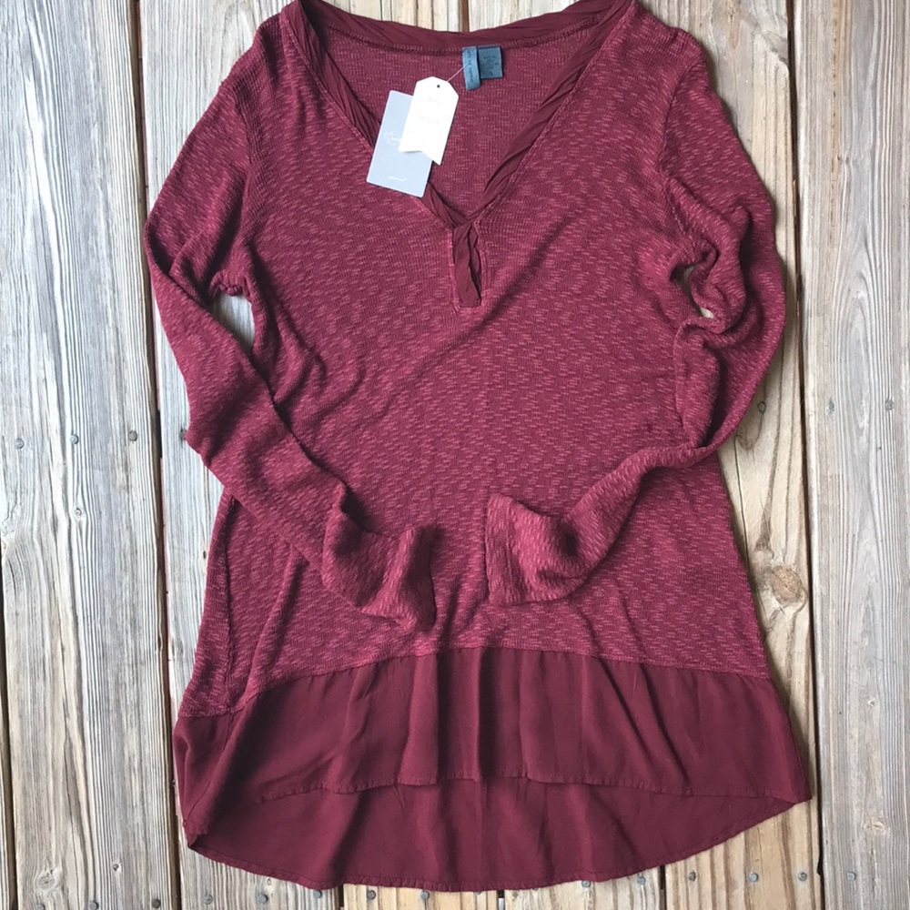 Anthropologie Left of Center Tunic new size S